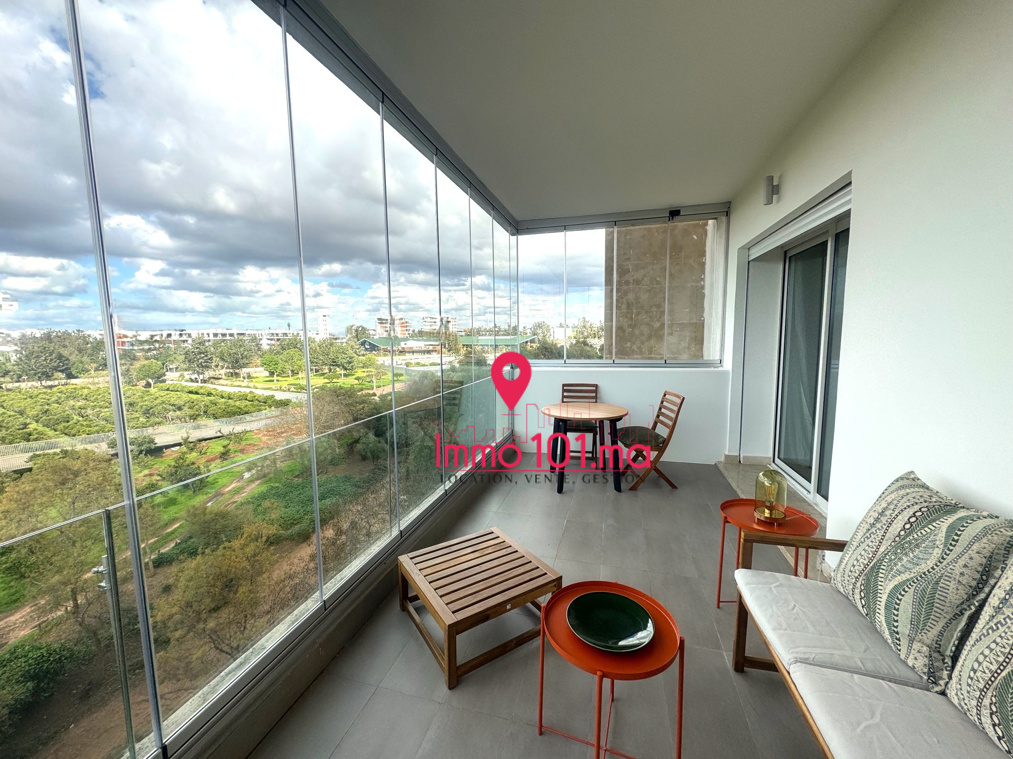 Location appartement meublé à l’Orangeraie - Souissi ZLLAM2337